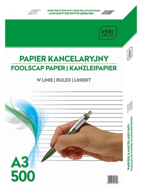 Kontorpapir A3/500K-linje