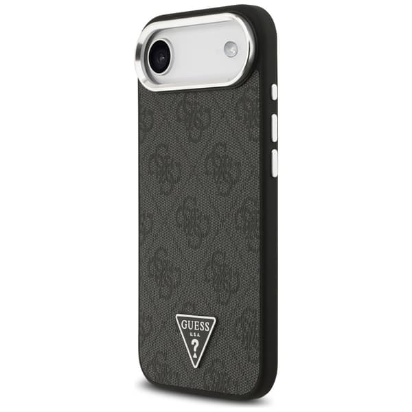 Guess 4G Triangle Logo MagSafe-etui til iPhone Air, sort sølv