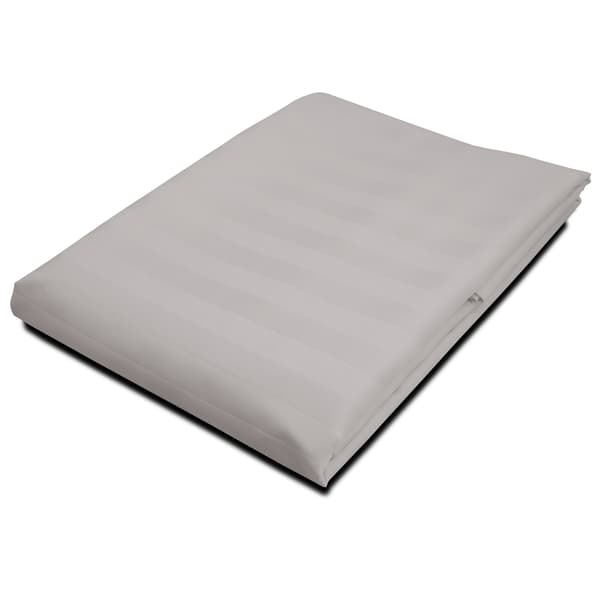 Bomuldslagner stribet bambusfiber 220x260 grå