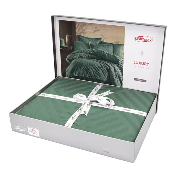 Bomuldssengetøj 200x220 satin jacquard Tula-1