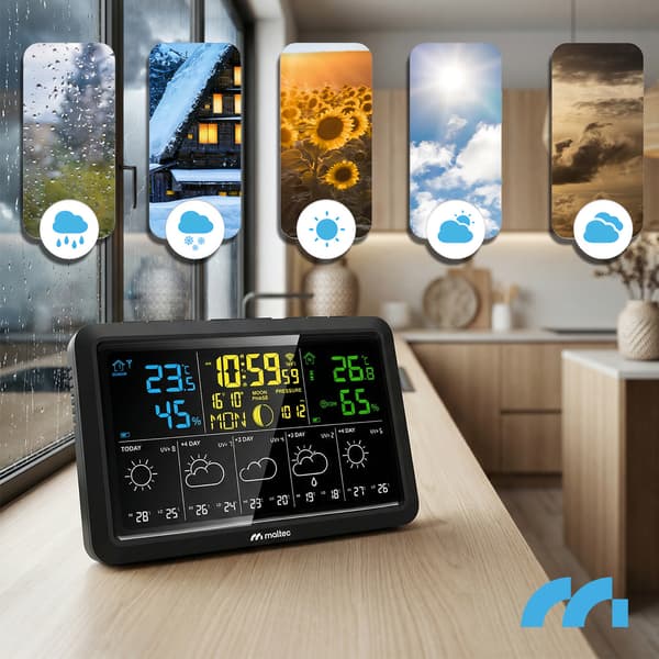 Trådløs WiFi Vejrstation Termometer Barometer App Sensor Daily5000M