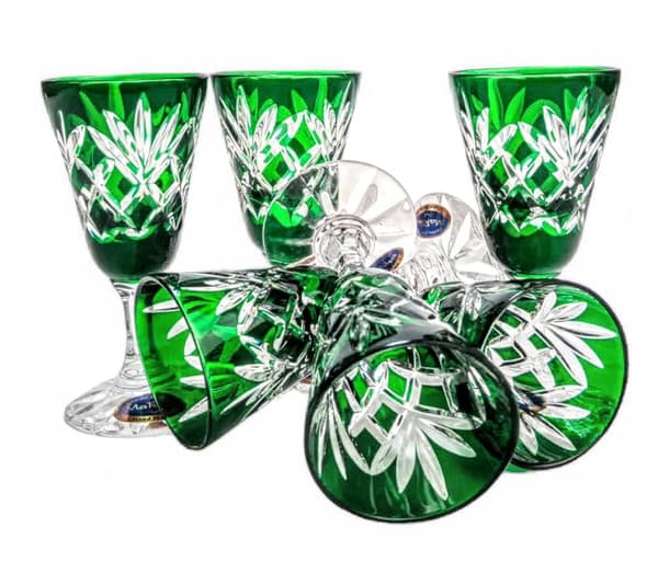 Smaragdkrystal vodkaglas 40 ml Ananas