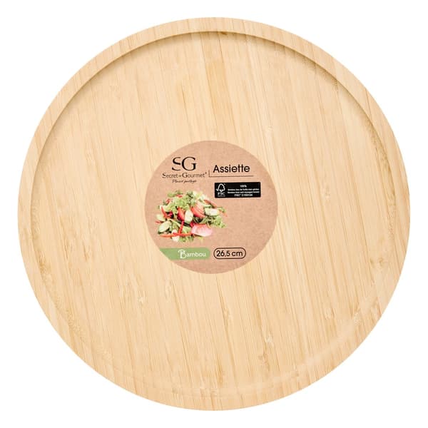 Mordi bambubricka, diameter 26,5 cm
