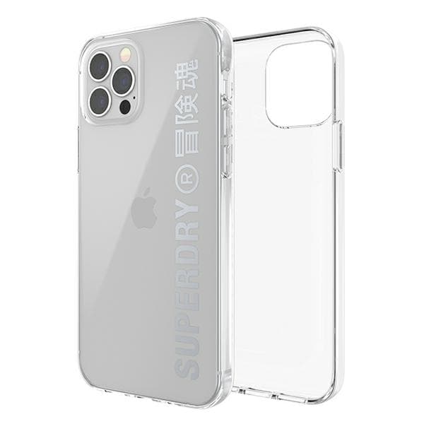 SuperDry Snap-skal till iPhone 12/12 Pro, silver