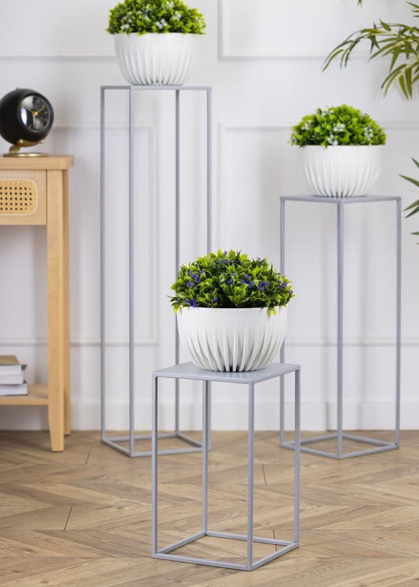 Grå stående blomsterstand 40cm