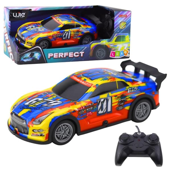 R/C racer med glødende hus