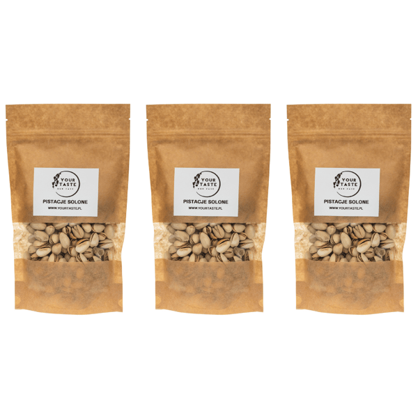 Sæt - 3x Saltede Pistacienødder 500g