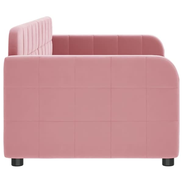 vidaXL Bäddsoffa rosa 80x200 cm klädd i sammet