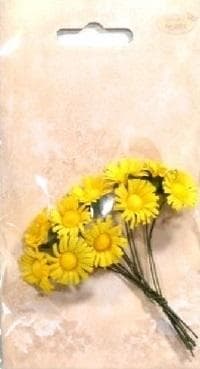 Papir margueritter 10 stk gule