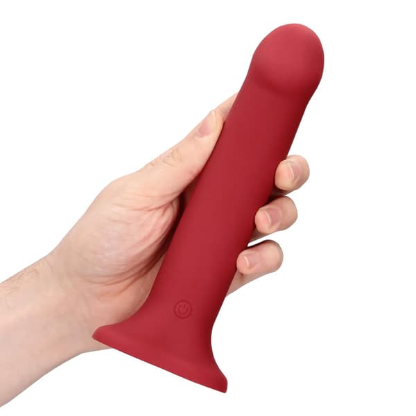 Ei-fallosinen värisevä dildo - Suuri - vadelmanpunainen