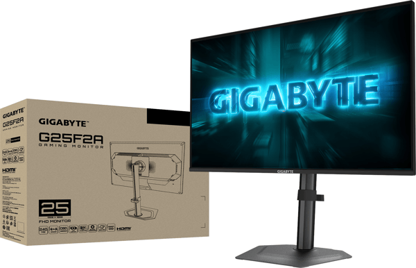 24,5" Gigabyte G25F2A -pelinäyttö