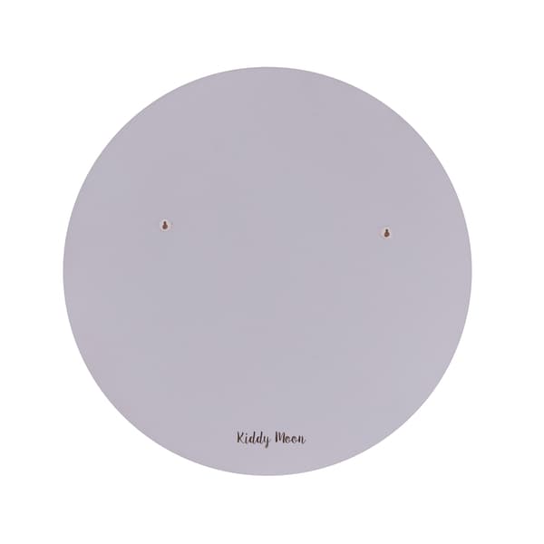 KiddyMoon 3D-reliefväggdekoration för barnrum, MDF-material, månmönster