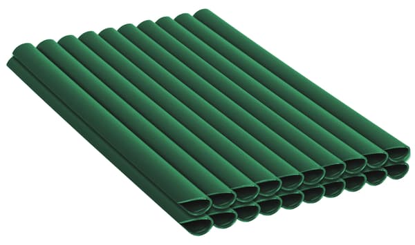 Heckermann 19cm staketbandklämmor 20 st - Grön