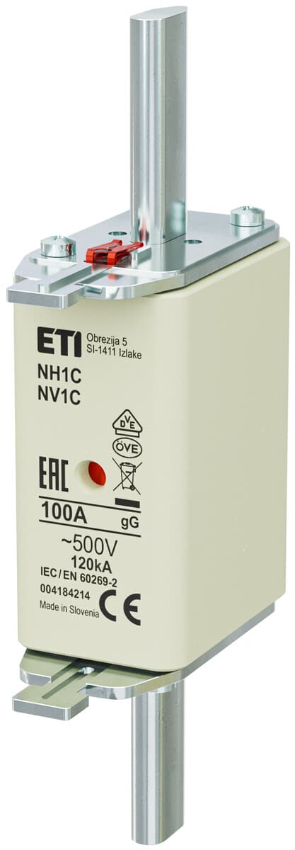 Säkringskoppling - NH1C gG 100A/500V - trög