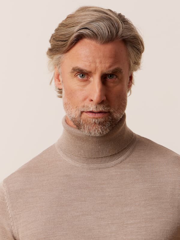 BEIGE TURTLENECK FELTWELL XXL