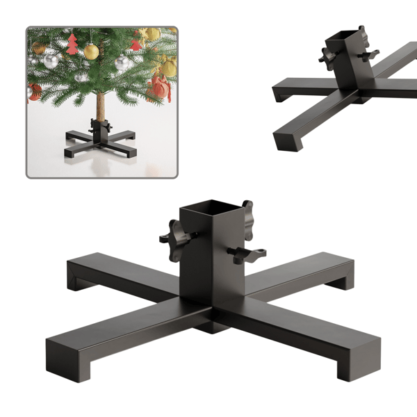 Julgransfot för julgran, stor stålprofil