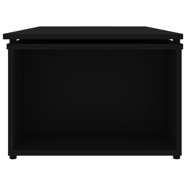 vidaXL sofabord, sort, 150x50x35 cm, spånplade