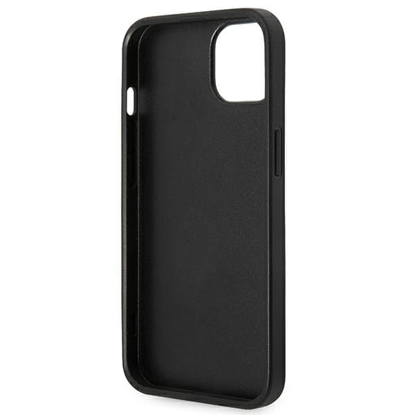 Karl Lagerfeld Saffiano Choupette Head Patch-etui til iPhone 14 Plus, sølv