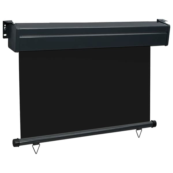 vidaXL sidemarkise til balkon 100 x 250 cm sort