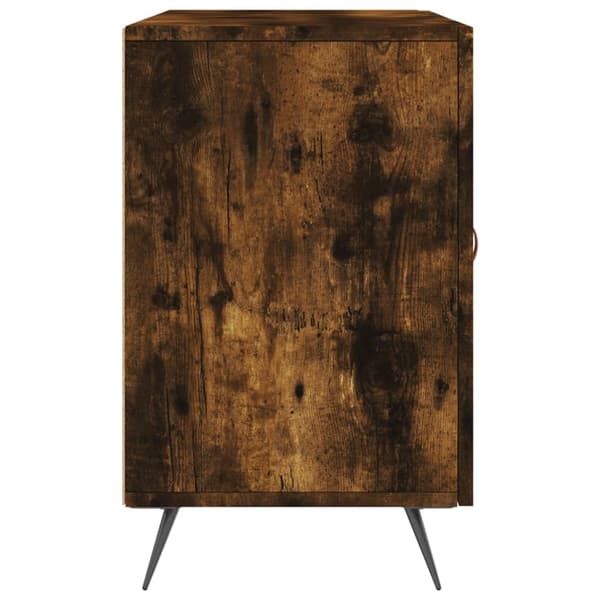 vidaXL kommode, røget eg, 100x36x60 cm, træbaseret materiale