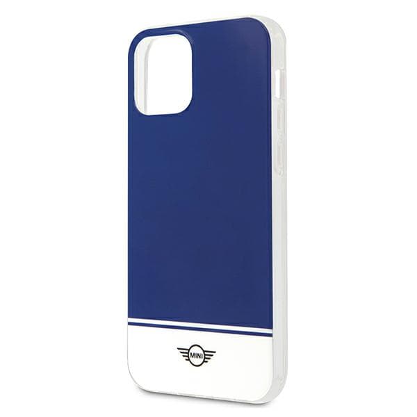 Mini Stripe Collection-etui til iPhone 12 Pro Max, marineblå