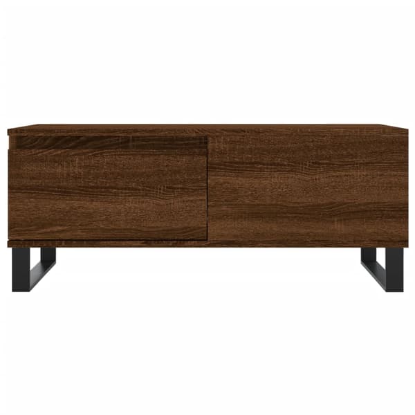 vidaXL sofabord brunt egetræ 90x50x36,5 cm