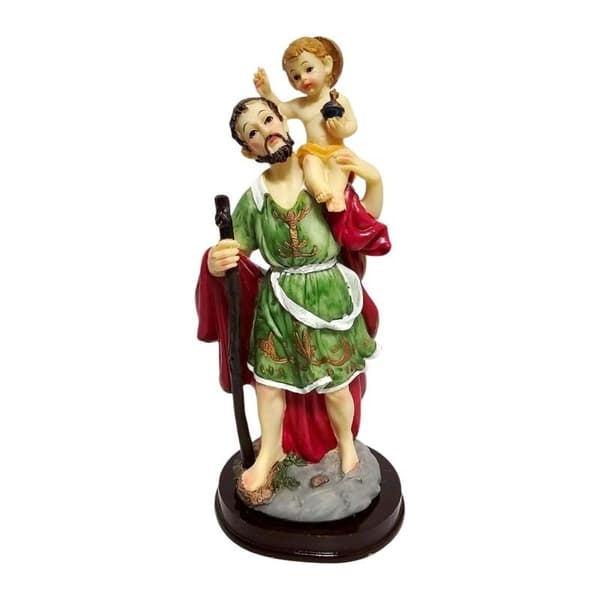 Figur af Sankt Kristoffer 21,5 cm