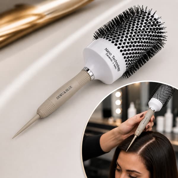Keramisk termisk stylingborste med jonisering 65 mm NANO techno