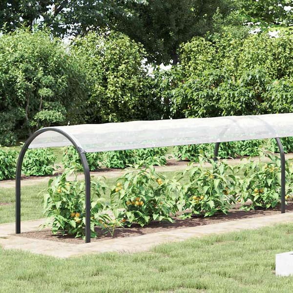 vidaXL Växtskydd med nät 2x4 m polyeten