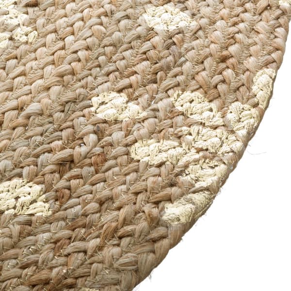 Rundt jute tæppe 115 cm