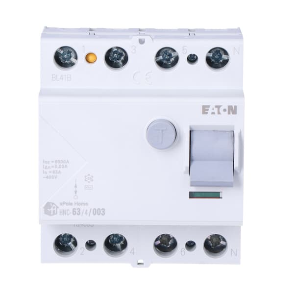 6kA differentialbrytare typ AC HNC-63/4/003