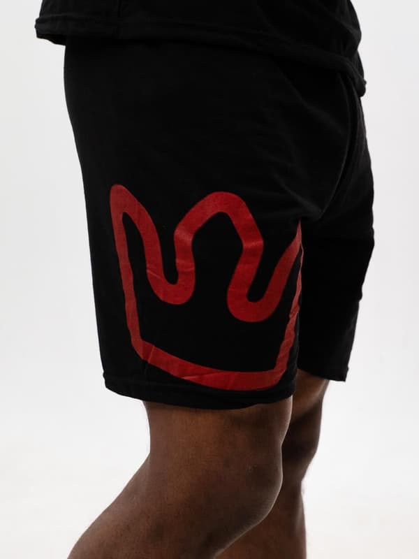 Jigga Wear Simple Crown Herre Bomuldspyjamas Sort M