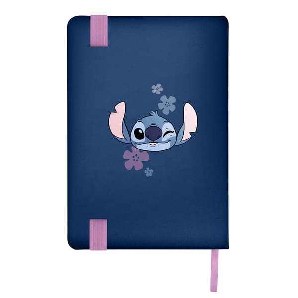 Stitch Stitch Dagbog til Piger, Marineblå, A5 Notesbog, Elastik