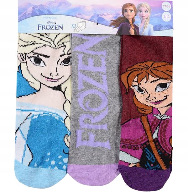 FROZEN SOCKS flickstrumpor 3-pack 23/26 ER02D