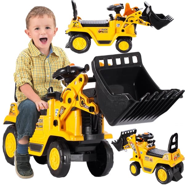 Ride-on bulldozer med potte
