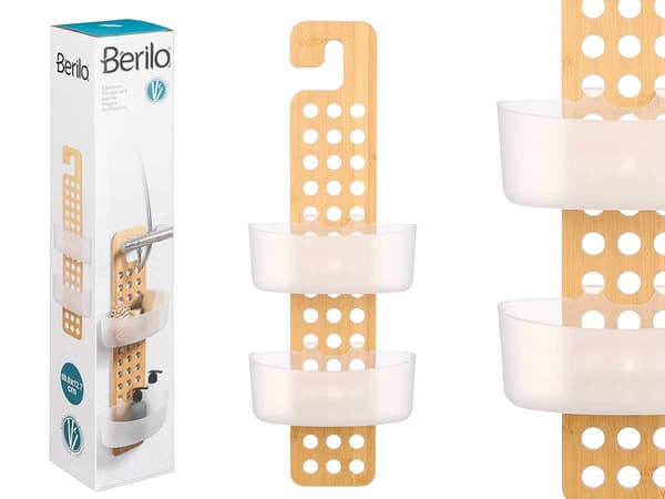 Bambuorganisatör med behållare 70 cm