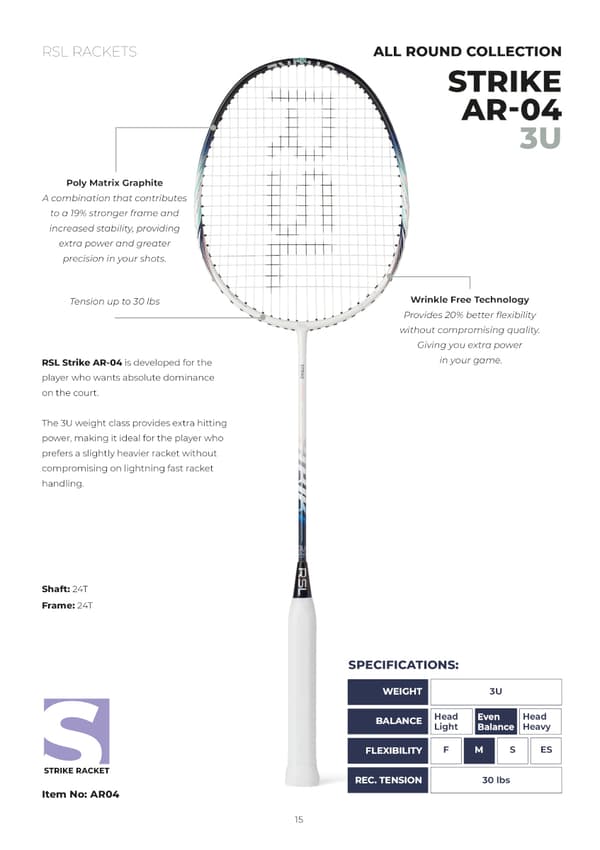 RSL Strike AR-04 Badmintonracket