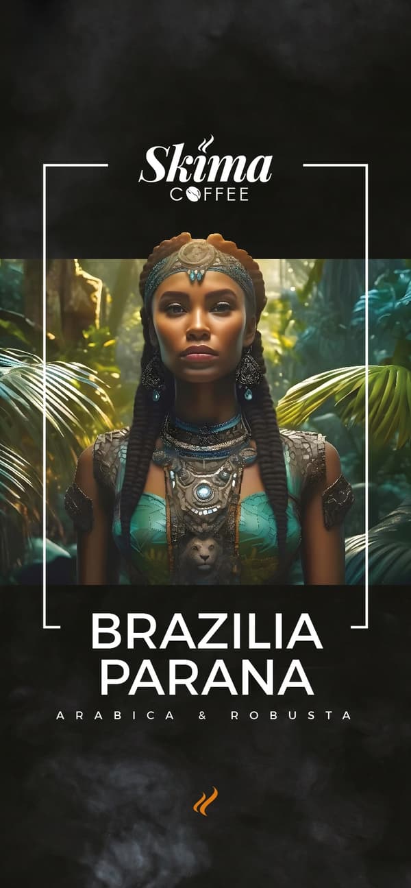 Kaffebønner 1kg BRAZIL PARANA Friskristede til espressomaskine + GRATIS