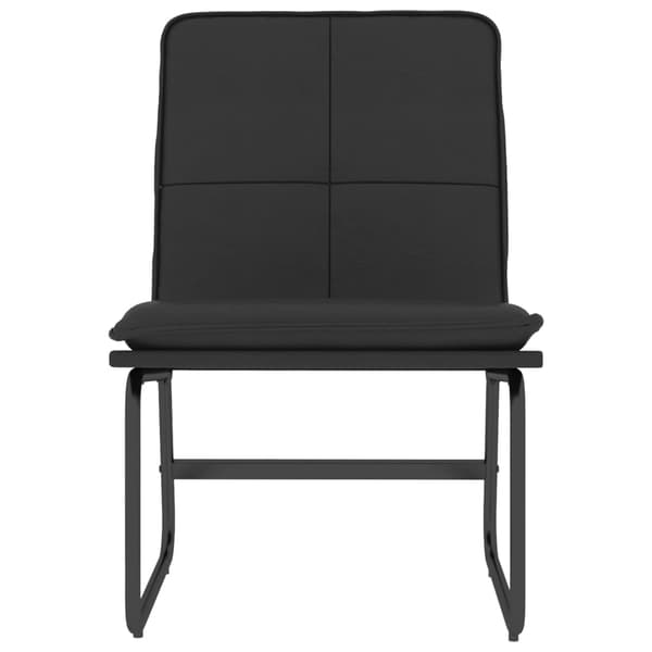 vidaXL loungestol, sort, 54x75x76 cm, kunstlæder