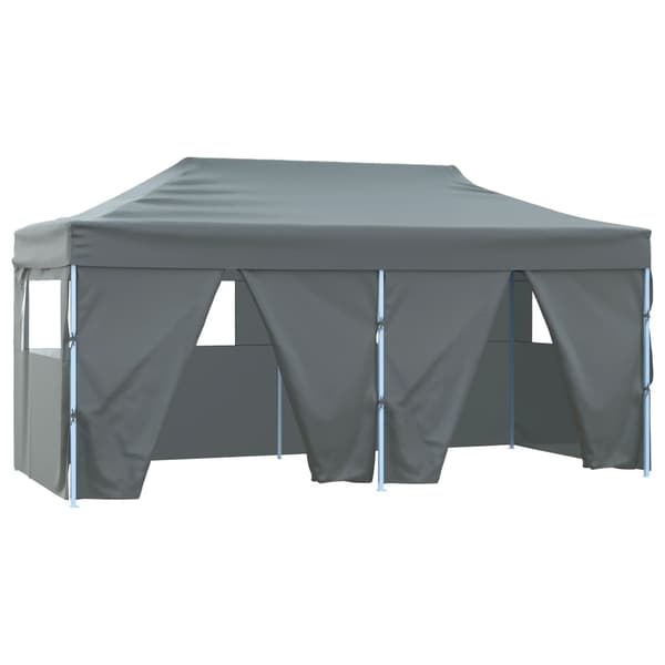 vidaXL professionelt foldbart festtelt, 4 sider, 3x6 m, stål