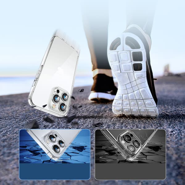 Fodral för iPhone 14 Plus, slitstarkt skal, transparent 14D