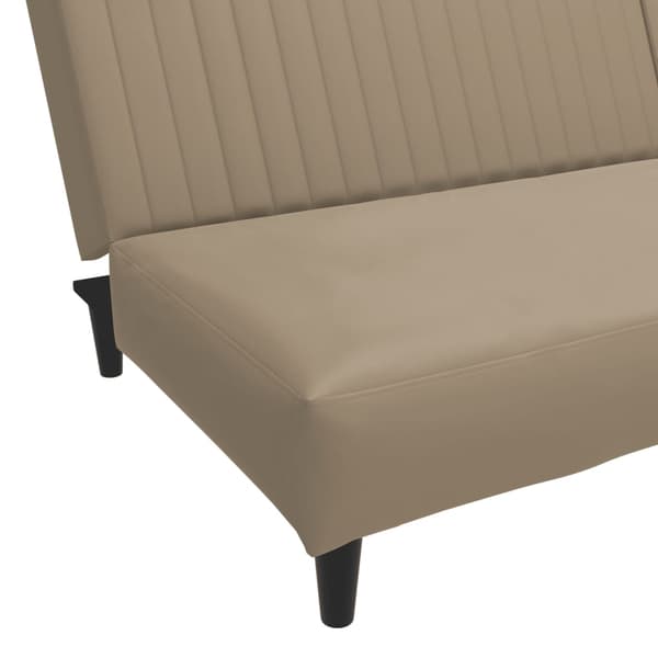 vidaXL 2-personers sofa, cappuccino, kunstlæder