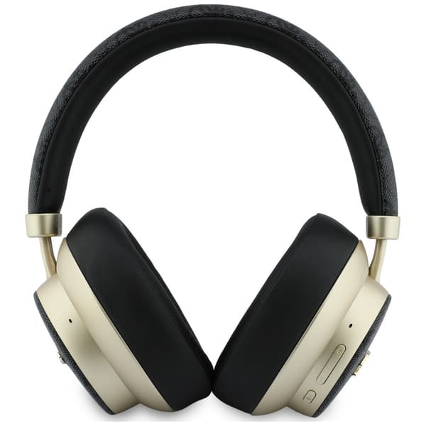Guess Bluetooth ENC 4G Gold Script Metal Black Over-Ear-hörlurar