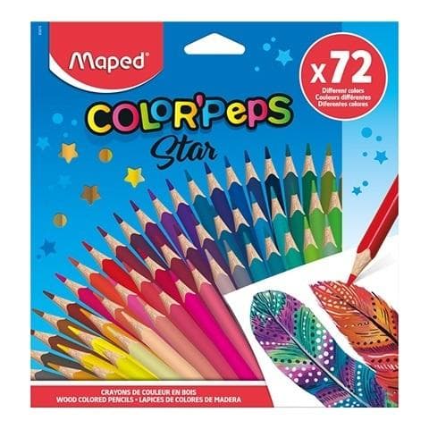 Colorpeps triangulära kritor 72 färger