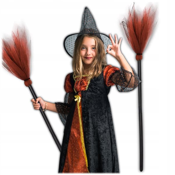 Heksekost Halloween-tilbehør 87 cm
