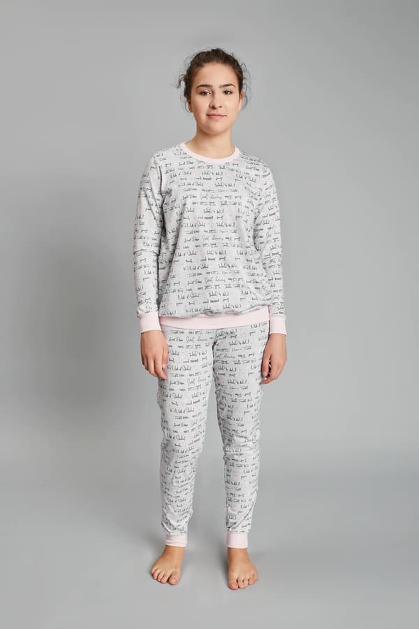 Olga flickpyjamas långärmad, långbyxor 4 år