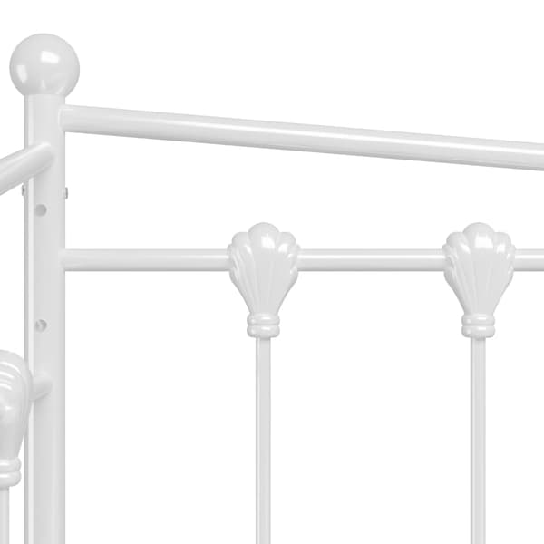vidaXL Soffram vit metall 90x200 cm