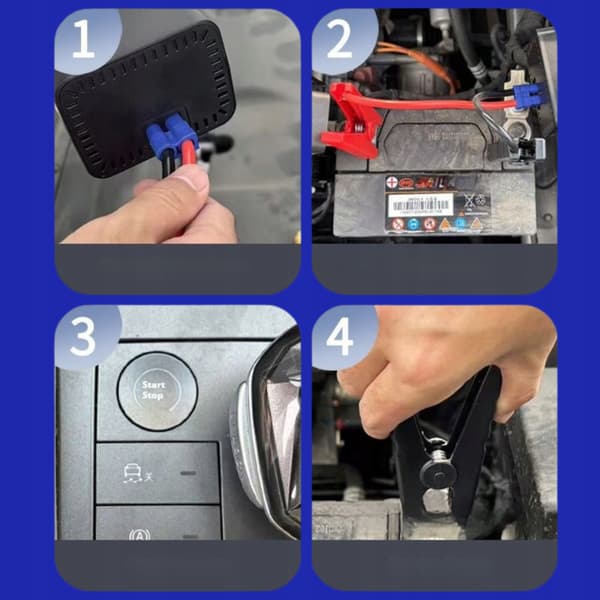 Jump Starter 4i1 BOOSTER Bilstarter Kompressor Powerbank