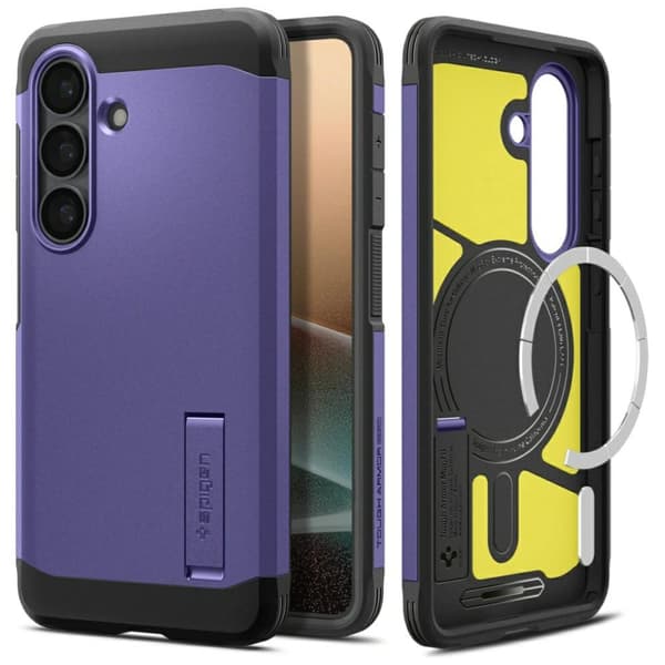 Spigen Tough Armor MagSafe-cover til Galaxy S26+ lilla