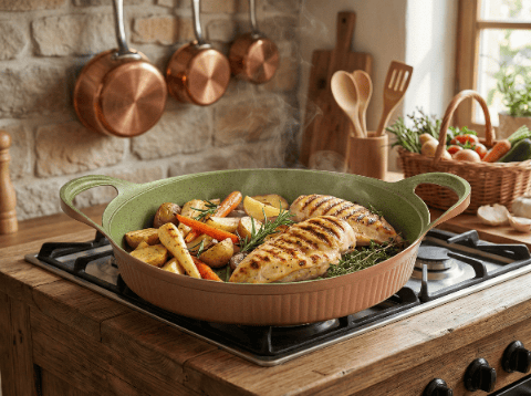 FOREST GRILL ALUMINIUM STEGEPANDE 28CM